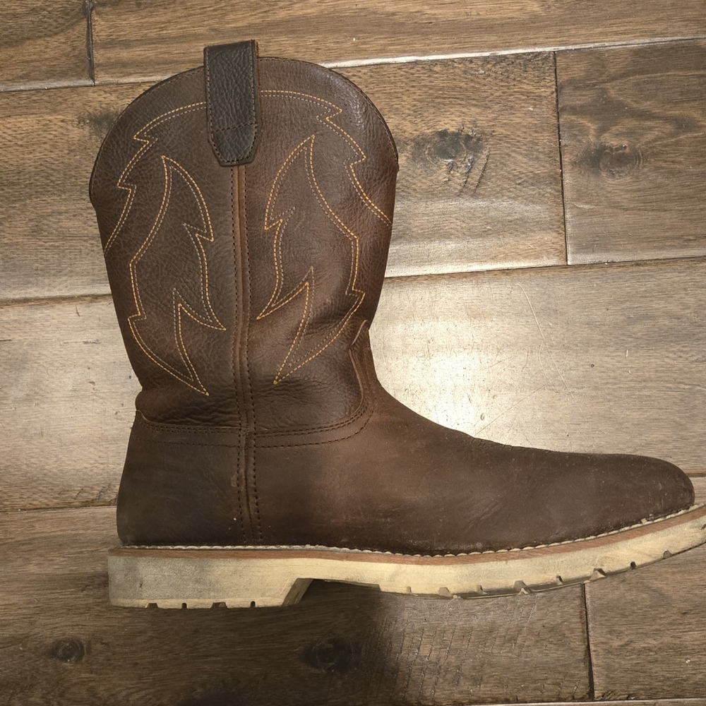 Irish Setter Brown Leather Western Work Boots - Picture 5 of 7